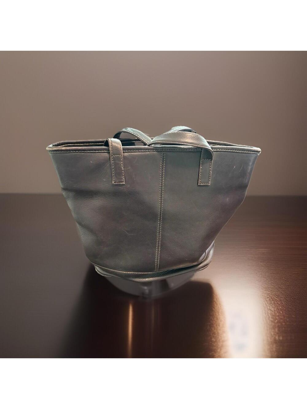 Clava Genuine Leather Tote Bag - Brown Shoulder Purse
